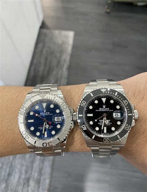 rolex yacht master rhodium vs submariner|Rolex yachtmaster review.